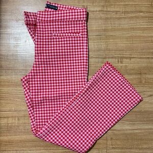 Zara Red Gingham Pants